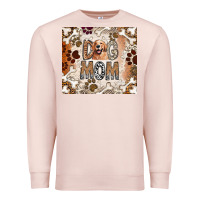Pale Pink Dog Mom Premium Sweatshirt - CowhideDigitalArt