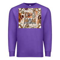 Purple Dog Mom Premium Sweatshirt - CowhideDigitalArt