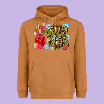 Sweet Summer Time Heavyweight Hoodie Designed By Cowhidedigitalart