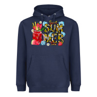 Navy sweet summer time Heavyweight Hoodie - CowhideDigitalArt