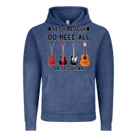 Vintage Denim Yes I Really Do Need All These Guitars Vintage Hoodie - Bettercallsaul