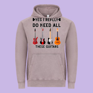 Yes I Really Do Need All These Guitars Vintage Hoodie Designed By Bettercallsaul