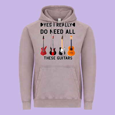 Yes I Really Do Need All These Guitars Vintage Hoodie Designed By Bettercallsaul