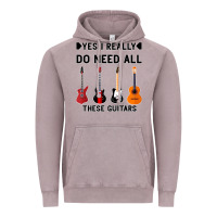 Vintage Zinc Yes I Really Do Need All These Guitars Vintage Hoodie - Bettercallsaul