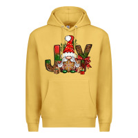 Antique Gold joy christmas with gnome bbs Premium Hoodie - BundleAndBundleShop