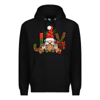 Black joy christmas with gnome bbs Premium Hoodie - BundleAndBundleShop