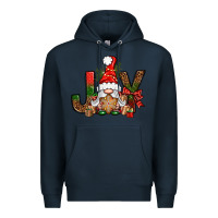 Navy joy christmas with gnome bbs Premium Hoodie - BundleAndBundleShop