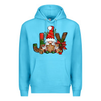 Ocean Blue joy christmas with gnome bbs Premium Hoodie - BundleAndBundleShop