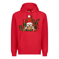 Red joy christmas with gnome bbs Premium Hoodie - BundleAndBundleShop