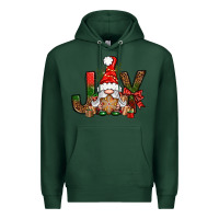 Sports Green joy christmas with gnome bbs Premium Hoodie - BundleAndBundleShop