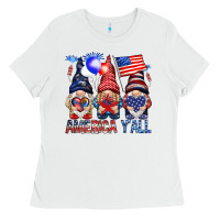 White America yall Ladies Tee - NancyCooperArtShop