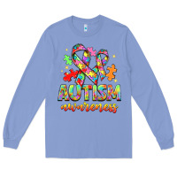 Colony Blue Autism Awareness Long Sleeve Tee - NancyCooperArtShop