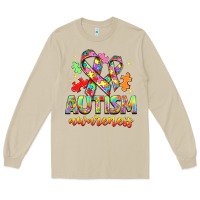 Mushroom Autism Awareness Long Sleeve Tee - NancyCooperArtShop