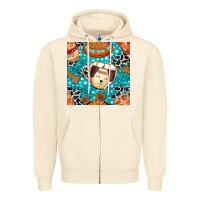 Sandshell dog coffee cups and food container with cowhide seamless pattern bbs Zipper Hoodie - BundleAndBundleShop