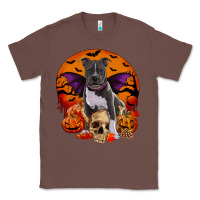 Chestnut halloween pitbull dog Classic Tee - RanaPortraitStore