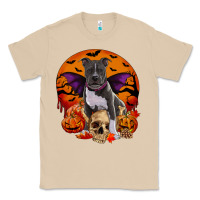 Mushroom halloween pitbull dog Classic Tee - RanaPortraitStore