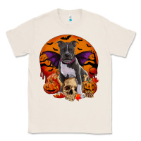 Natural halloween pitbull dog Classic Tee - RanaPortraitStore