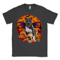 Smoke halloween pitbull dog Classic Tee - RanaPortraitStore