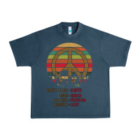 Midnight Navy Birthplace Earth Race Human Peace Sign Hippie Urban Heavy Tee - Bettercallsaul