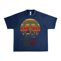 Navy Birthplace Earth Race Human Peace Sign Hippie Urban Heavy Tee - Bettercallsaul