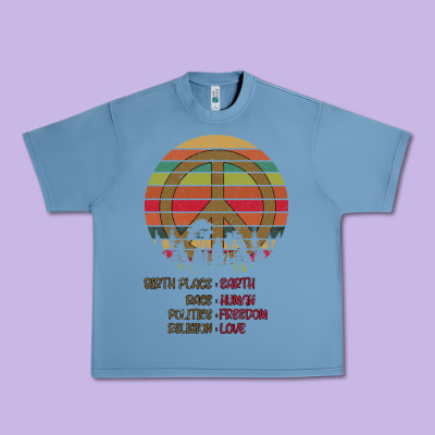 Birthplace Earth Race Human Peace Sign Hippie Urban Heavy Tee Designed By Bettercallsaul