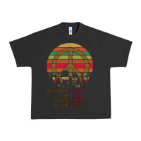 Pigment Black Birthplace Earth Race Human Peace Sign Hippie Urban Heavy Tee - Bettercallsaul