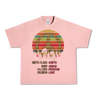 Salmon Birthplace Earth Race Human Peace Sign Hippie Urban Heavy Tee - Bettercallsaul