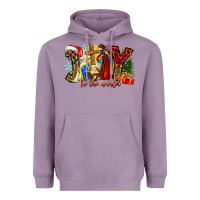 Lavender Joy To The World Heavyweight Hoodie - CowhideDigitalArt