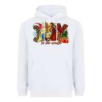 White Joy To The World Heavyweight Hoodie - CowhideDigitalArt