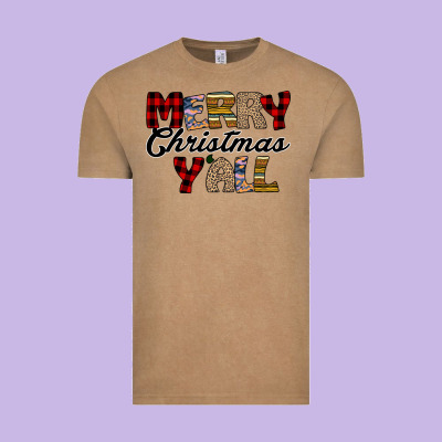 Merry Christmas Y'all Vintage Tee Designed By Bettercallsaul