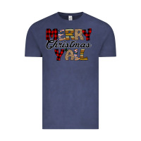 Vintage Denim Merry Christmas Y'all Vintage Tee - Bettercallsaul