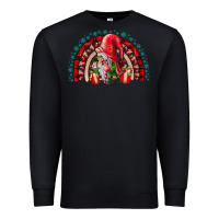 Black Christmas Gnome Premium Sweatshirt - CowhideDigitalArt