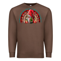 Chestnut Christmas Gnome Premium Sweatshirt - CowhideDigitalArt