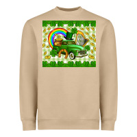 Mushroom St. Patrick's truck Heavyweight Sweatshirt - CowGirlArtShop