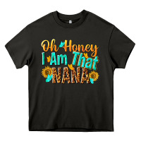 Asphalt oh honey i am that nana Heavy Core Tee - NancyCooperArtShop