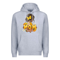 Heather Grey Mom life Mother's Day Premium Hoodie - FaDigitalArtStudio