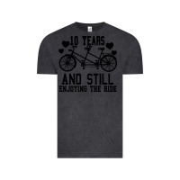 Vintage Black 10 Years And Still Enjoying The Ride Vintage Tee - Bettercallsaul