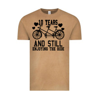 10 Years And Still Enjoying The Ride Vintage Tee | Teevron