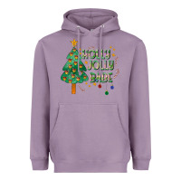 Lavender Jolly Jolly Babe Heavyweight Hoodie - CowhideDigitalArt