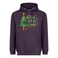Plum Jolly Jolly Babe Heavyweight Hoodie - CowhideDigitalArt