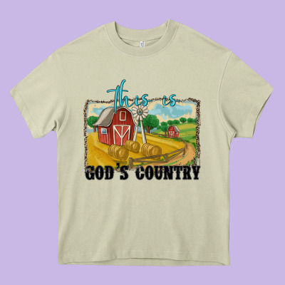 This Is God's Country Heavy Core Tee Designed By Maliassmallbusiness