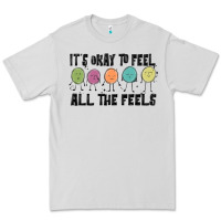 Dove Grey ıt's okay to feel all the feels Premium Tee - MaliasSmallBusiness