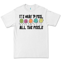 White ıt's okay to feel all the feels Premium Tee - MaliasSmallBusiness