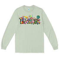 Matcha Autism Teacher Long Sleeve Tee - NancyCooperArtShop