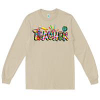 Mushroom Autism Teacher Long Sleeve Tee - NancyCooperArtShop