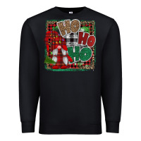Black Ho Ho Ho Gnomes Premium Sweatshirt - CowhideDigitalArt