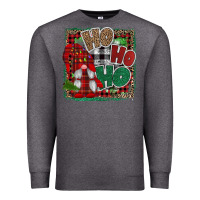 Charcoal Heather Ho Ho Ho Gnomes Premium Sweatshirt - CowhideDigitalArt