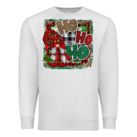 Oatmeal Heather Ho Ho Ho Gnomes Premium Sweatshirt - CowhideDigitalArt