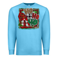 Ocean Blue Ho Ho Ho Gnomes Premium Sweatshirt - CowhideDigitalArt
