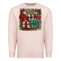 Pale Pink Ho Ho Ho Gnomes Premium Sweatshirt - CowhideDigitalArt